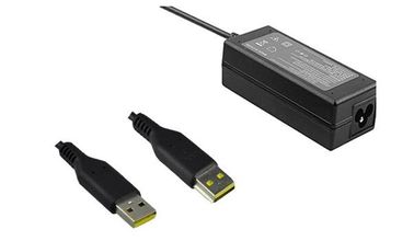 αντικατάσταση 4 σκοινιού δύναμης lap-top 20V 2A υπέρ με τα πλαστικά υλικά ABS, μαύρο χρώμα