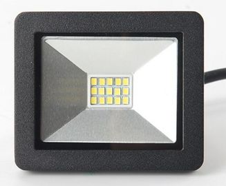 Αδιάβροχοι οδηγημένοι προβολείς σταδίων IP65 10w 700lm με το μετριασμένο γυαλί, μαύρο σώμα αργιλίου