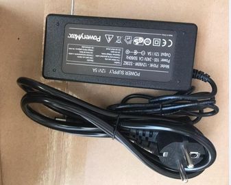 επίπεδο VI 12V 5A 60Watt φορτιστής μπαταριών, προσαρμοστής δύναμης 12v για το πακέτο μπαταριών, DOE VI που χαρακτηρίζεται